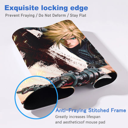 90x40 FINAL FANTASY VII Lockhart Large Mousepad Xxl Gaming Accessories Gamer Keyboard Desk Mat PC Accessories E-Sports Mouse Pad