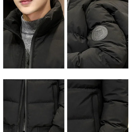 Winter Man Jackets Cotton-padded Parkas Puffer Jacket Men Warm Coats Thick Fashion Casual Outwear Streetwear Men's Clothing Top
