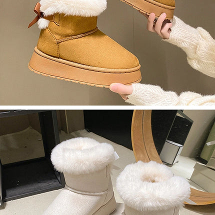 Winter Women Shoes Fashion High Top Cotton Shoes Plush Warm Snow Boots Winter Boots for Women Outdoor Non Slip Platform Boot