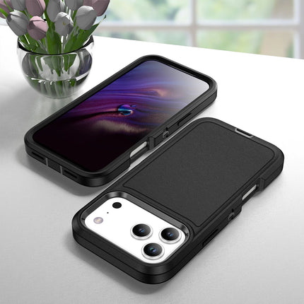 3 in 1 Hybrid Armor Shockproof Defend Case For iPhone 17 Heavy Duty Protection Rugged Cover