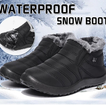 Winter Men Boots Waterproof Snow Boots Warm Fur Casual Men Shoes Antislip Ankel Boots Plush Cotton Shoes