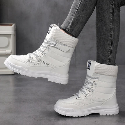 New winter women's boots: waterproof snow boots with cotton, warm, fashionable and comfortable cotton shoes for women