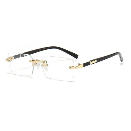 Retro Sunglasses Men Brand Designer Fashion Rimless
