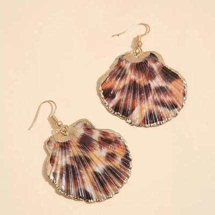 Simple Design Sense Natural Ring Spiral Earrings French Retro Baroque Exaggerated Women's Accessories