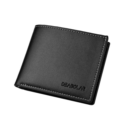 Men's PU Leather Folding Wallet