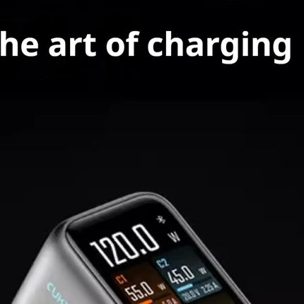 CukTech 10 Ultra GaN Charger 120W MAX Power Adaptor Adaptive Fast Charge Digital Display Mobile Phone Charger Original PD2.0 3.0