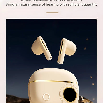TWS Wireless Bluetooth Headset LED Dislpaly Binaural Waterproof Noise Reduction Earphone Sports Stereo Noise Canceling Headphone