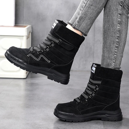 New winter women's boots: waterproof snow boots with cotton, warm, fashionable and comfortable cotton shoes for women