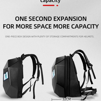 Motorcycle LED Screen Display Cycling Bag Outdoor Riding Helmet Hard Shell Backpack Large Capacity Dynamic Eye Backpack APP DIY