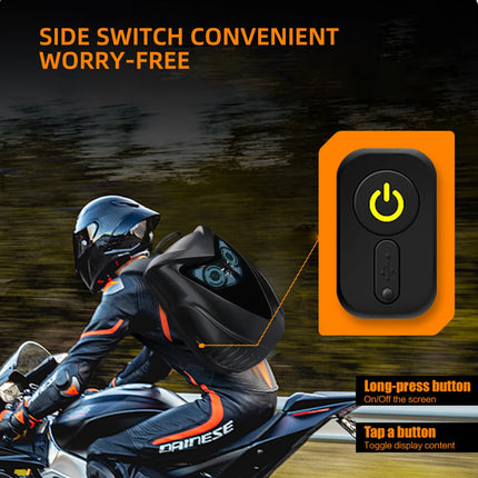 LOY Owl Design LED Display Smart Screen Motorcycle Cycling Backpack Bluetooth Control DIY Travel Bag Hard Shell Helmet Bag