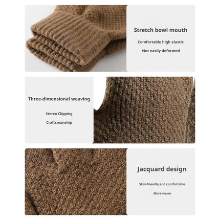 Winter Touchscreen Gloves for Women Men - Soft Knit Warm Stretchy Multi-color, Long Keeper Utility Gloves, Anti-Cold Anti-Slip