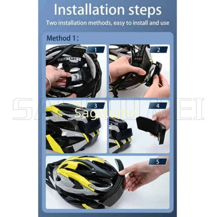 NEW APP Programmable LED Screen DIY Led Helmet Display Motorcycle Helmet Warning Light Night Riding RGB Bike Helmet Taillight
