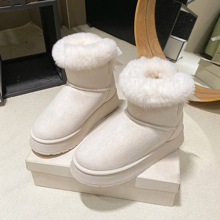 Winter Women Shoes Fashion High Top Cotton Shoes Plush Warm Snow Boots Winter Boots for Women Outdoor Non Slip Platform Boot