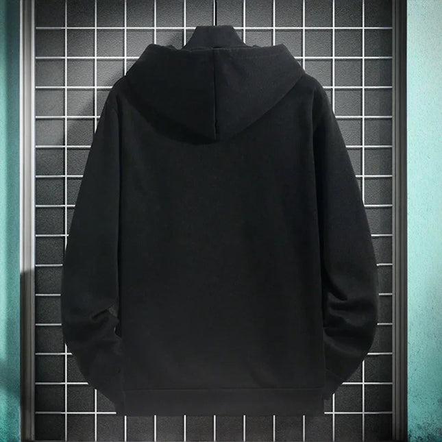 Male Daily Casual Fashion Pullover Outdoor Gym Fitness Sporty Hooded Coats Men's Hoodie Autumn Winter High Grade Warm Sweatshirt