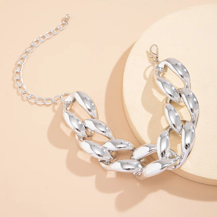 Exaggerated Big Thick Chain Short Choker Necklace for Women Trendy Statement Collar on the Neck Accessories 2024 Fashion Jewelry