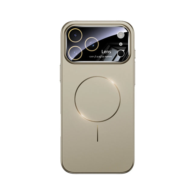 New Large Window Magsafe Phone Case for IPhone 17 Magnetic Wireless Charging Skin Feel PC Protection Phone Cover