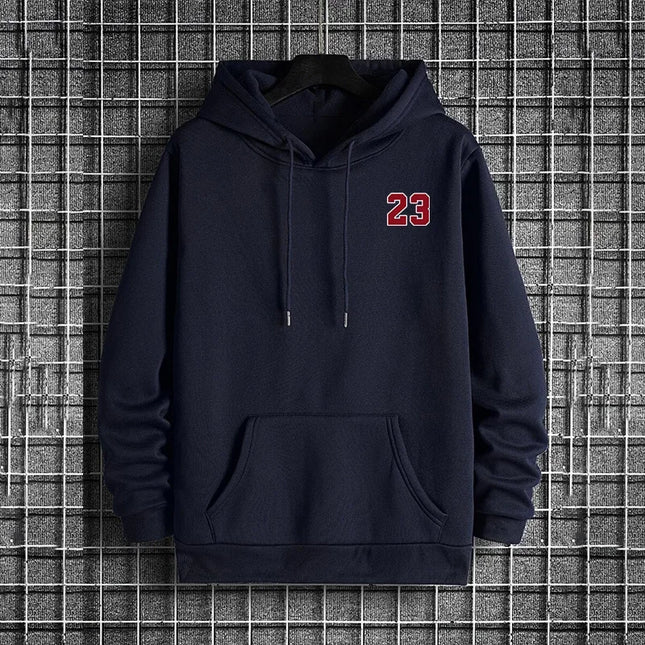 Male Daily Casual Fashion Pullover Outdoor Gym Fitness Sporty Hooded Coats Men's Hoodie Autumn Winter High Grade Warm Sweatshirt