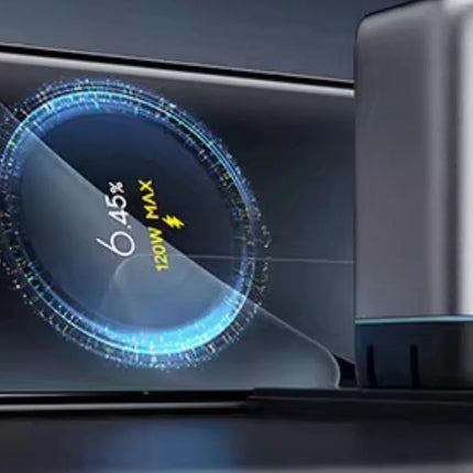 CukTech 10 Ultra GaN Charger 120W MAX Power Adaptor Adaptive Fast Charge Digital Display Mobile Phone Charger Original PD2.0 3.0