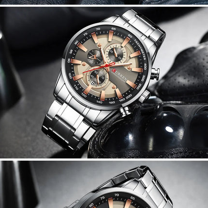Top Luxury Brand CURREN Quartz Men’s Watch Sport Waterproof