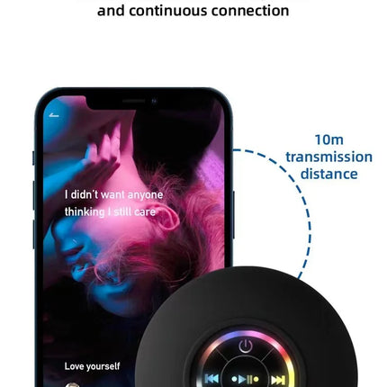 Xiaomi Mini Bluetooth Speaker Shower Subwoofer Waterproof Handsfree Loudspeaker With Suction Cup Mic For Bathroom Pool Beach Car