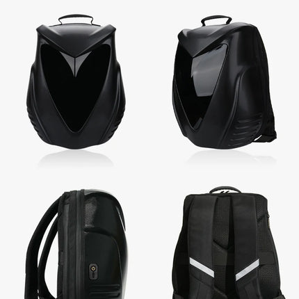 LOY Owl Design LED Display Smart Screen Motorcycle Cycling Backpack Bluetooth Control DIY Travel Bag Hard Shell Helmet Bag