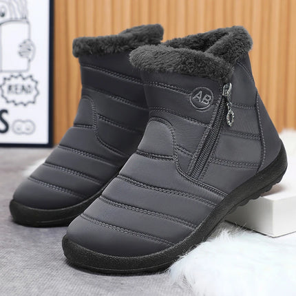 2025Winter Shoes for Women New Fashion Round Toe Designer Snow Boots Daily Home Leisure Waterproof Mother Cotton Shoes for Women