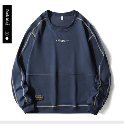 Men Sweatshirt Hoodies Harajuku Hip Hop Streetwear Casual Men's Pullover Hoodie Spring Autumn Patchwork Sweatshirts Mend