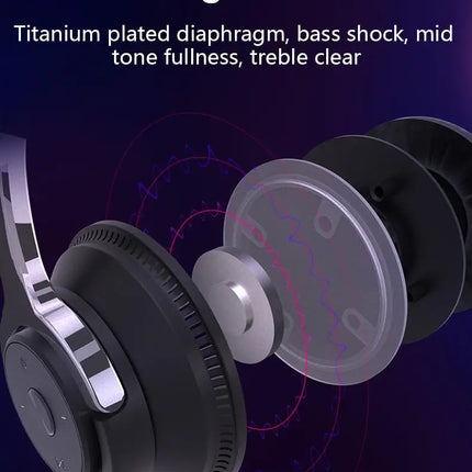 Super Bass Gaming Headsets RGB Lights Effect Wireless Bluetooth Headphones HIFI Sound Noise Reduction Gamer Earphones in HD Mic