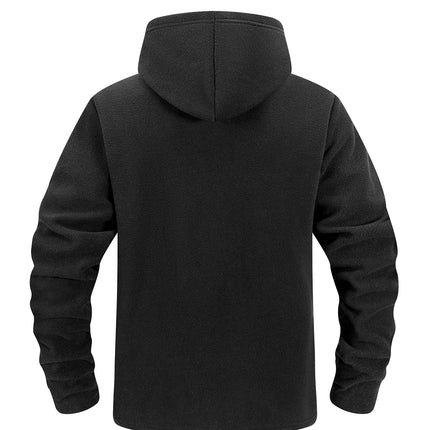 Winter Hunting Men’s Fleece Jacket Warm Coats Polar Outdoor Hoodie Jacket Multi-Pocket Casual Full Zip Sport Hiking Coat S-XXXL