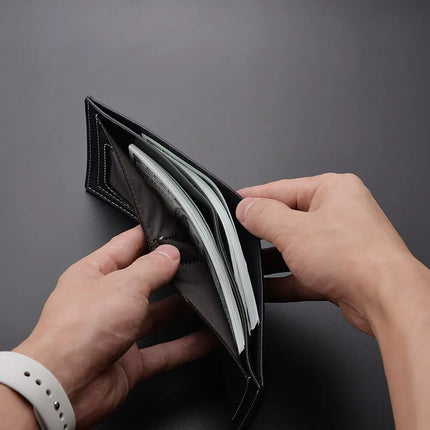 Men's PU Leather Folding Wallet