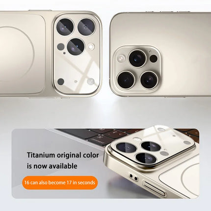 Original Glass Nano Matte Case For iPhone 17 Magnetic For Magsafe Wireless Charging Anti-Drop Phone Case