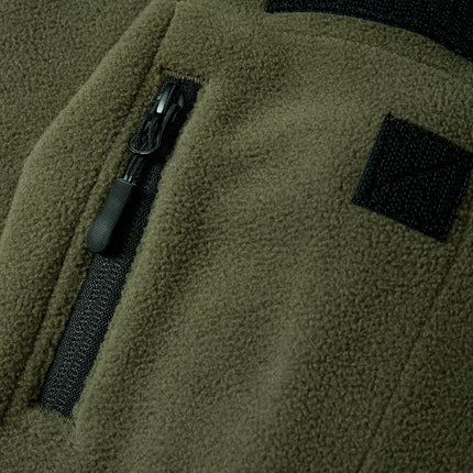 Winter Hunting Men’s Fleece Jacket Warm Coats Polar Outdoor Hoodie Jacket Multi-Pocket Casual Full Zip Sport Hiking Coat S-XXXL