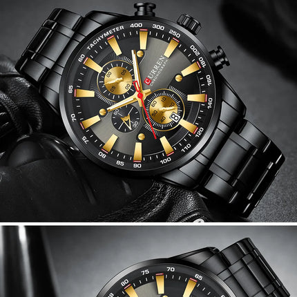 Top Luxury Brand CURREN Quartz Men’s Watch Sport Waterproof