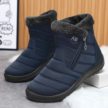 2025Winter Shoes for Women New Fashion Round Toe Designer Snow Boots Daily Home Leisure Waterproof Mother Cotton Shoes for Women