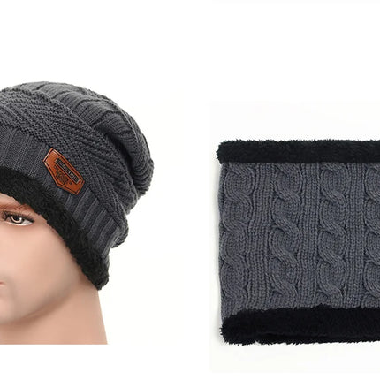 Winter Hats For Men Skullies Beanie Hat Winter Cap Men Women Wool Scarf Caps Balaclava Mask Bonnet Knitted Hat Gorras