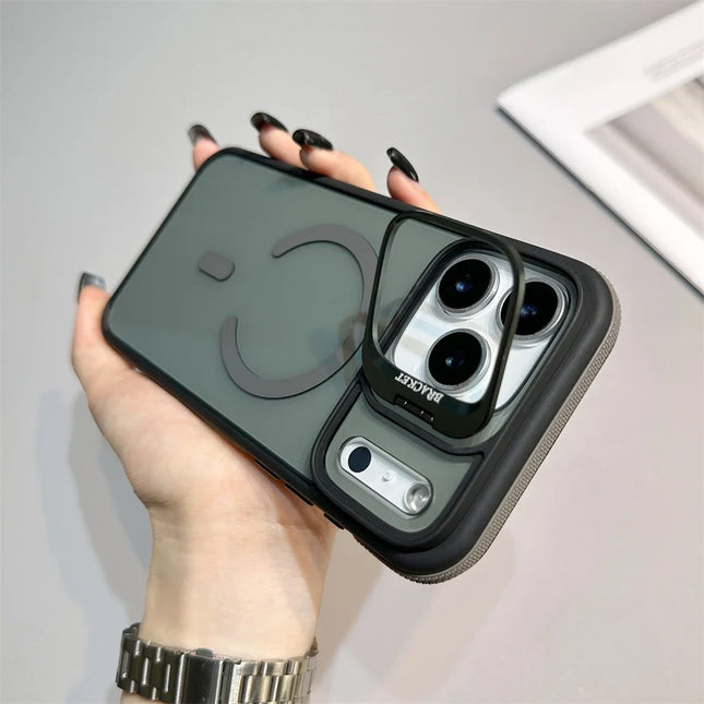 Luxury Transparent Magnetic Kickstand Stand Case For iPhone 17 Air 16 15 14 Plus 13 12 11 17 Pro Max Magsafe Must Haves Cover