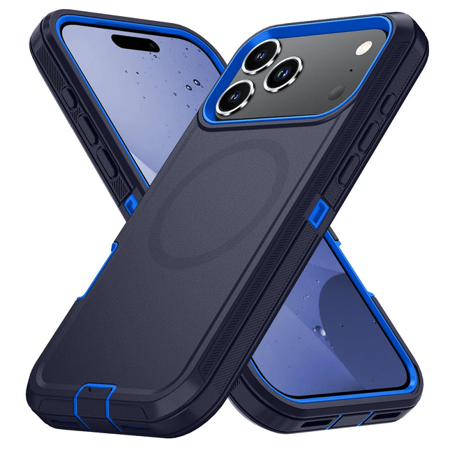 Heavy Duty Rugged Defender Cover for Official IPhone 17 Otter Armor Box for Magesafe Wireless Charge Case
