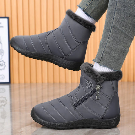 2025Winter Shoes for Women New Fashion Round Toe Designer Snow Boots Daily Home Leisure Waterproof Mother Cotton Shoes for Women