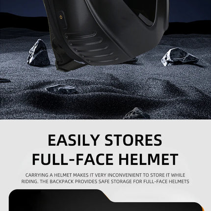 LOY Owl Design LED Display Smart Screen Motorcycle Cycling Backpack Bluetooth Control DIY Travel Bag Hard Shell Helmet Bag