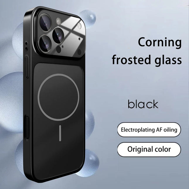Original Glass Nano Matte Case For iPhone 17 Magnetic For Magsafe Wireless Charging Anti-Drop Phone Case