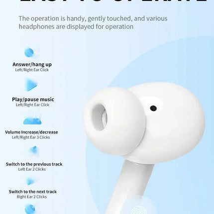 Original Wireless bluetooth headphone noise canceling earphone HIFI stereo headset earbuds bluetooth for xiaomi Huawei Air pods