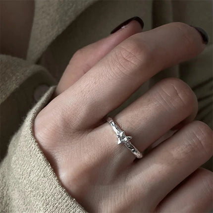 New Adjustable Colorful Drip Glaze Ring - Fashion Retro Geometric Gold Colour Metal Rings