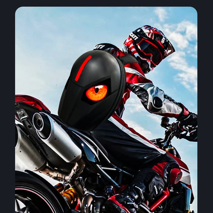 Knight LED Motorcycle Backpack for Men, LED Backpack With DIY Programmable Full Color Screen, Hard Shell Waterproof Helmet Bag
