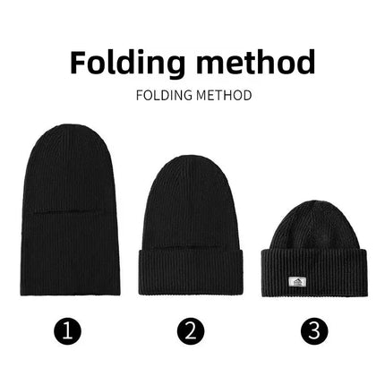 Beanies Men Winter Hat Women Knitted Hats For Men Cap Winter Beanie Caps Gorro Thick Warm Brimless Fur Bonnet Mens