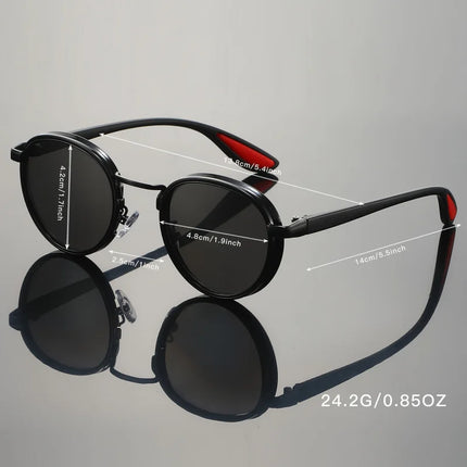 Fashionable Sunglasses for hiking use，fishing and travel - Durable Zinc Alloy Fram with polycarbonate lens