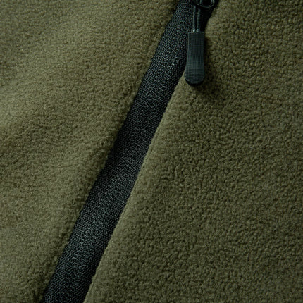 Winter Hunting Men’s Fleece Jacket Warm Coats Polar Outdoor Hoodie Jacket Multi-Pocket Casual Full Zip Sport Hiking Coat S-XXXL