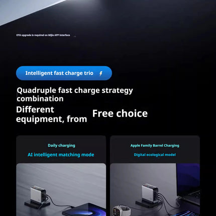 CukTech 10 Ultra GaN Charger 120W MAX Power Adaptor Adaptive Fast Charge Digital Display Mobile Phone Charger Original PD2.0 3.0