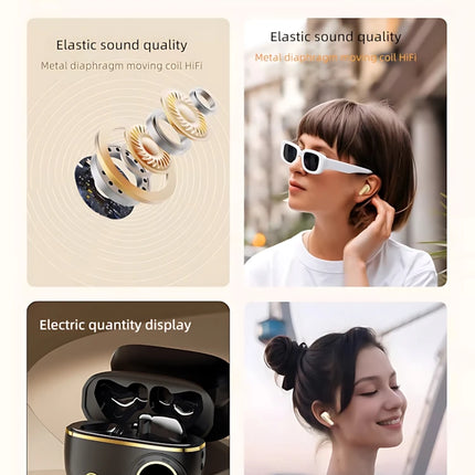 TWS Wireless Bluetooth Headset LED Dislpaly Binaural Waterproof Noise Reduction Earphone Sports Stereo Noise Canceling Headphone