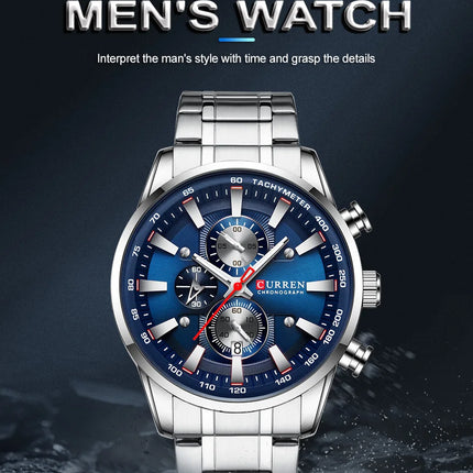 Top Luxury Brand CURREN Quartz Men’s Watch Sport Waterproof