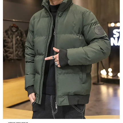 Winter Man Jackets Cotton-padded Parkas Puffer Jacket Men Warm Coats Thick Fashion Casual Outwear Streetwear Men's Clothing Top